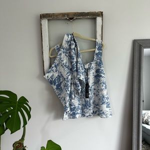 🐟🌴 Nicole Miller Tropical Toile Set 🌴🐟